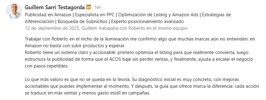 Testimonio LinkedIn 2